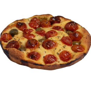 FOCACCIA TOMATES ET OLIVES